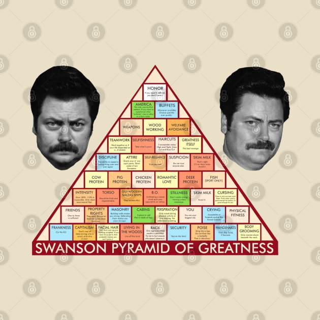 Swanson Pyramid Of Greatness by DoctorTees