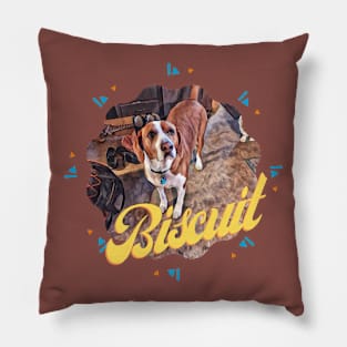 Dog Named Biscuit Pillow