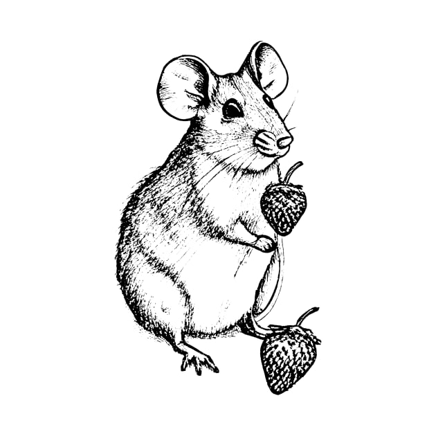 Strawberry Mouse Pencil by EyreGraphic