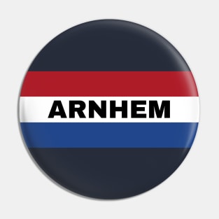 Arnhem City in Dutch Flag Pin