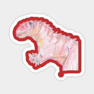 The T-Rex and the Fuzzy Bunny Magnet