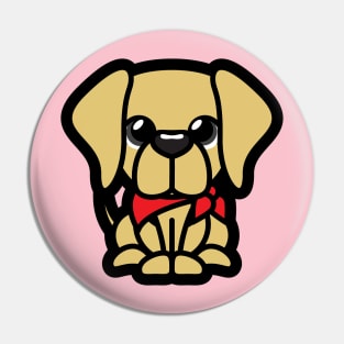 Yellow Labrador Tooniefied Pin