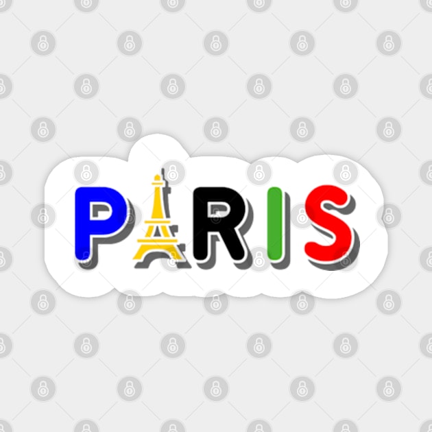 Paris olympics colors Magnet by Nicostore