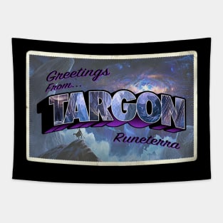 Greetings from Targon vintage Tapestry