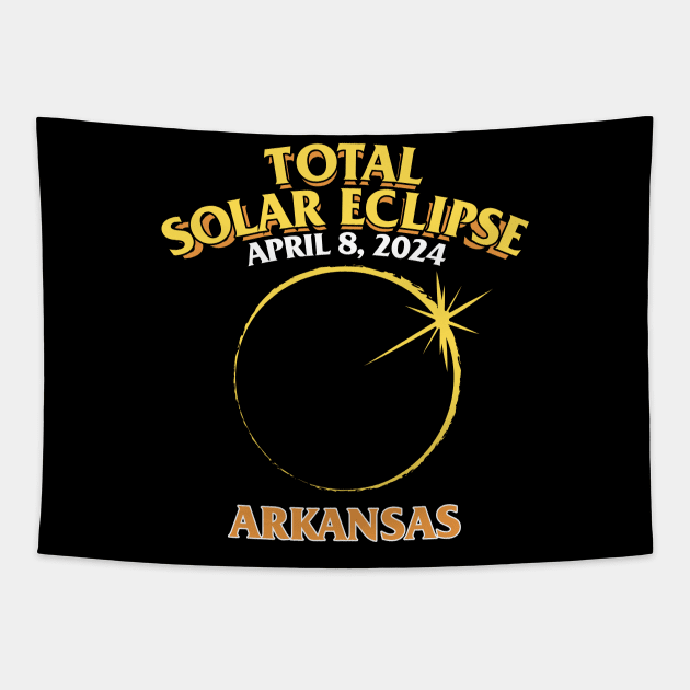 Total Solar Eclipse 2024 - Arkansas Tapestry by LAB Ideas