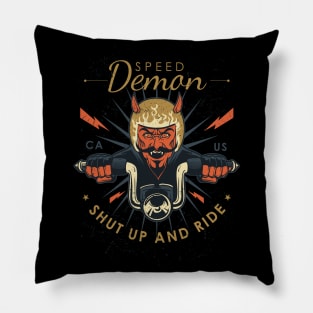 Speed Demon Biker Pillow