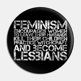 Feminism Fears Woman Power Funny Sarcastic Feminist Humor Pin