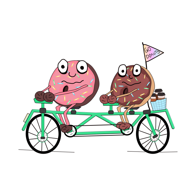 Donuts on a Tandem Bike by Sci-Emily