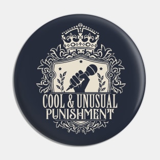 Cool & Unusual Punishment Heraldry - Light on Dark Pin