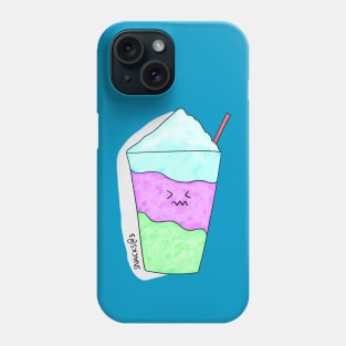 Brain freeze colorful slushy Phone Case