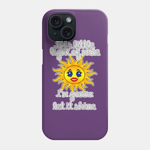 This little light of mine Kawaii Sun Phone Case by artbyomega