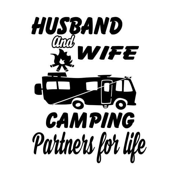 husband and wife camping partner for life by tshirtsgift