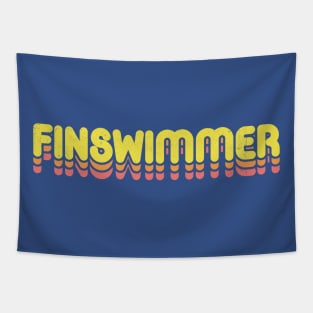 Retro Finswimmer Tapestry