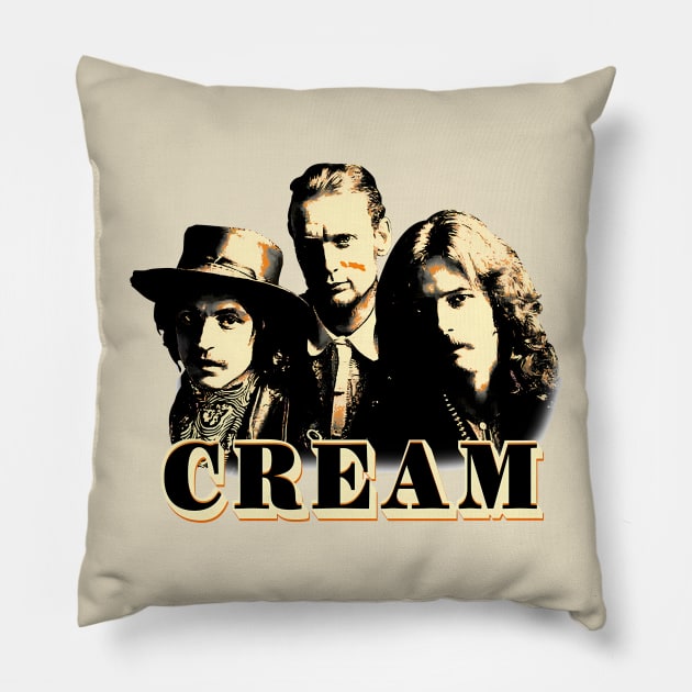 Cream vintage Pillow by Fracture Traveling