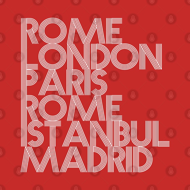 Liverpool European Cup Destinations - Madrid 2019 by DankFutura