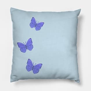Purple Butterflies Pillow