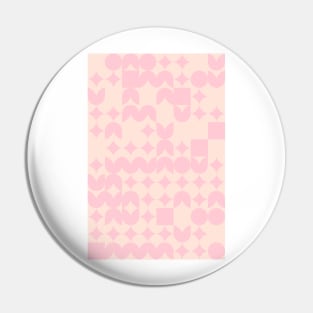 Soft Geometric Pattern - Flowers - Stars #8 Pin