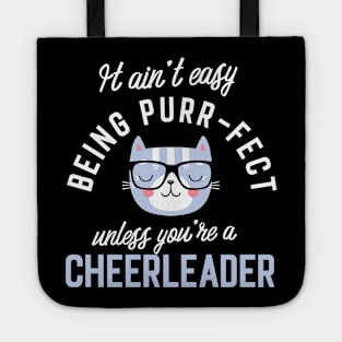 Cheerleader Cat Lover Gifts - It ain't easy being Purr Fect Tote