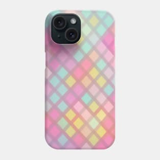 MULTICOLORED DIAMOND DESIGN, PASTEL COLOR, DIAMOND PATTERN Phone Case