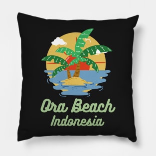 Ora Beach Indonesia Pillow