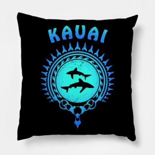 Kauai Oceanic Whitetip Sharks Pillow