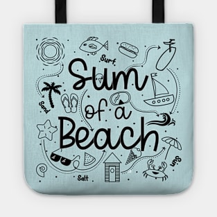 sum of a beach Tote