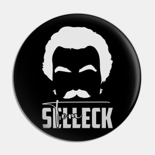 Tom Selleck White Style Pin