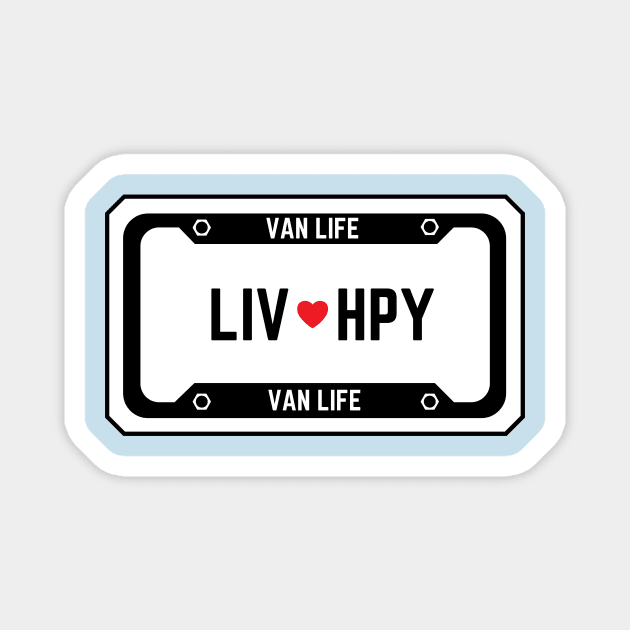 LIV HPY License Magnet by Van Life Garb