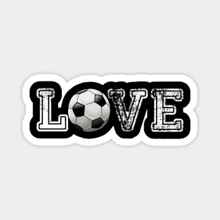 Soccer distressed ball t shirt cute dad mom love Magnet