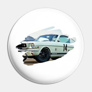 Mustang GT350 Action Art Splash Print Pin