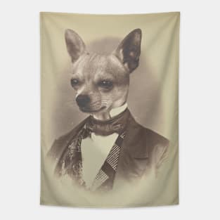 Gentleman Chihuahua Tapestry