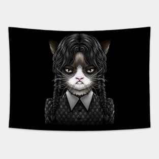 Wednesday Addams CAT Tapestry