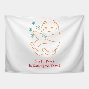 Santa Paws is Coming to Town! Tapestry