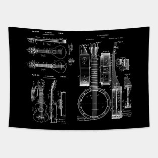 Stringed Musical Instruments - Banjo, Mandolin, Ukulele Patents Tapestry