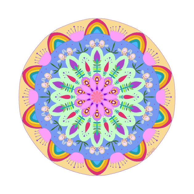 Spring Garden Mandala by HealingHearts17