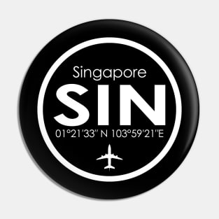 SIN, Singapore Changi Airport Pin