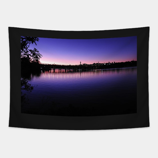 Sunrise over Iron Cove Tapestry by kirstybush