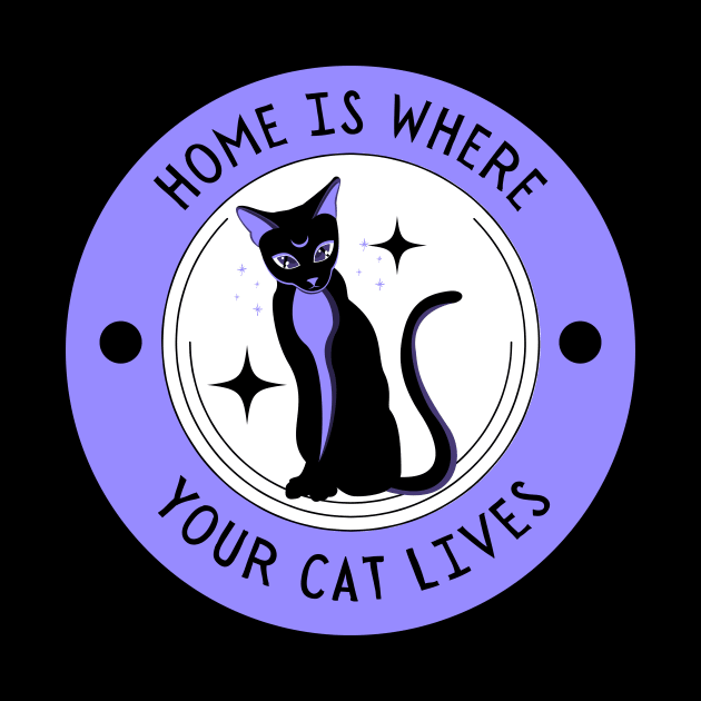 Home Is Where Your Cat Lives Pet Lover by Mish-Mash