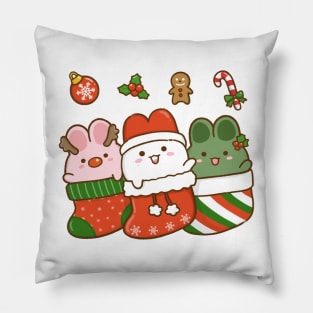 Bunny Christmas Stocking Pillow