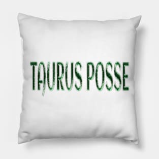 Taurus Posse Plaque - Front Pillow