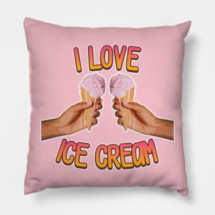 I love Ice Cream Pillow