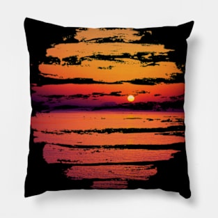 Summer sunset Pillow