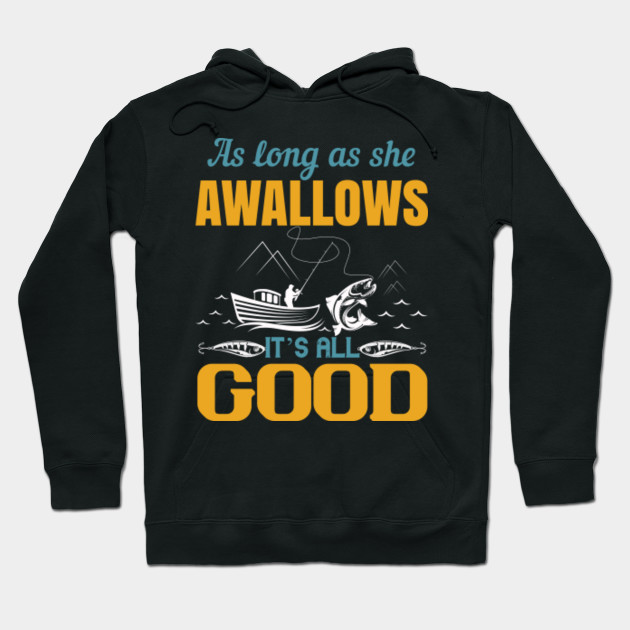 Funny Wallows Fishing Funny Fishing For Men Women Boys Hoodie