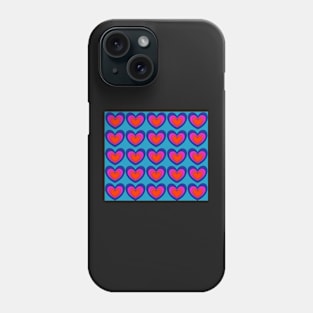 Colorful Hearts 3 Phone Case