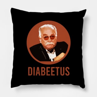 diabeetus brown retro Pillow