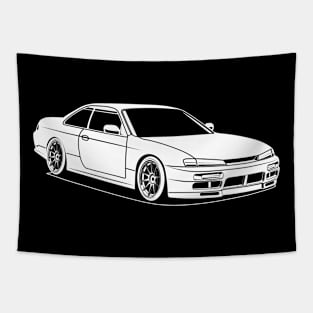 Jdm silvia white print 1 Tapestry