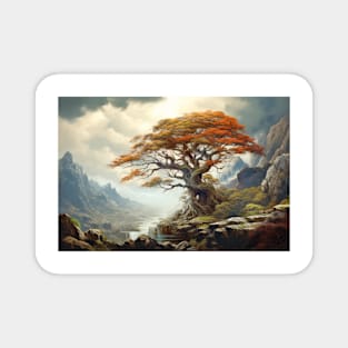 Ancient Tree Mystic Serene Landscape Magnet