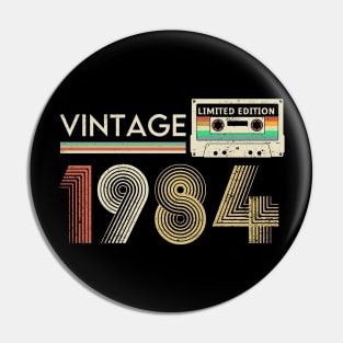 Vintage 1984 Limited Cassette Pin