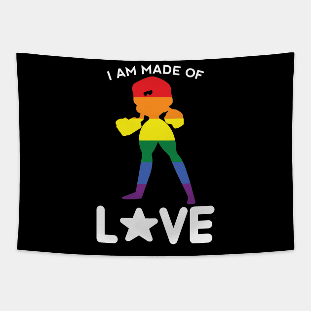 I AM MADE OF LOVE Tapestry by Litho