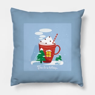 New Year card Pillow